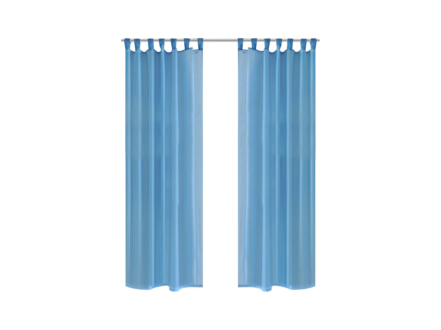 Rideau fin Turquoise 140x245 cm 2 pcs