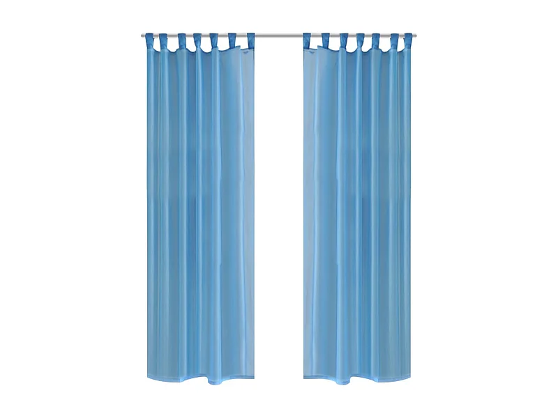 Rideau fin Turquoise 140x245 cm 2 pcs