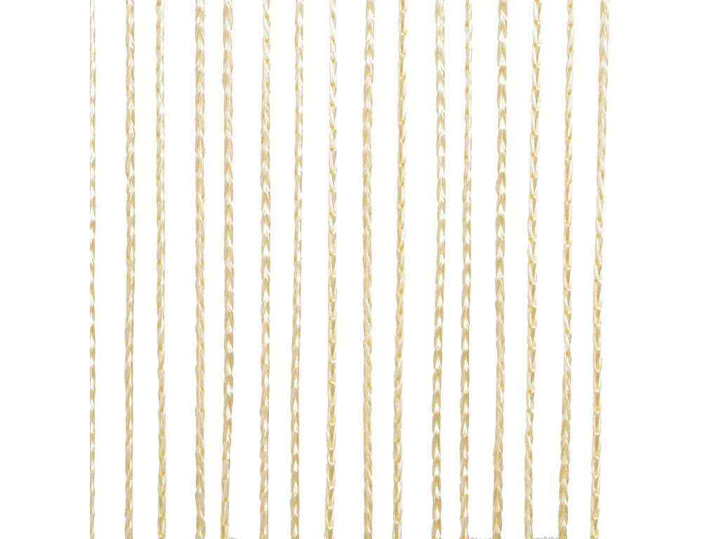 Tenda in filato 2 pz 140 x 250 cm Crema