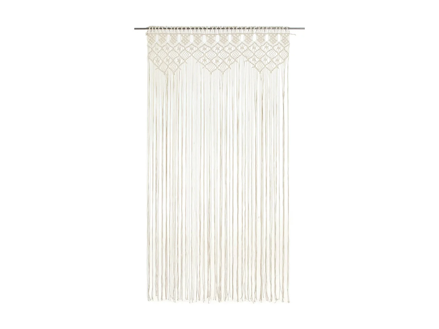 Rideau en macramé 140x240 cm Coton