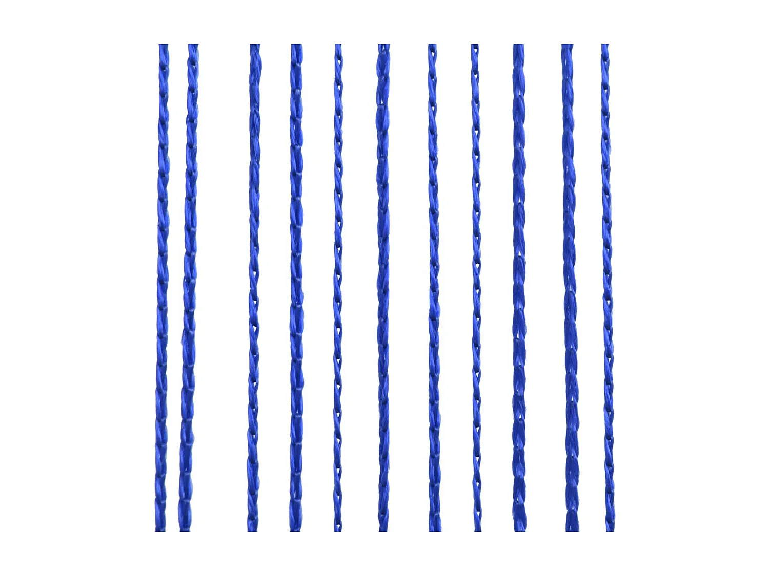 Garnvorhang 2 Stück 140 x 250 cm Blau