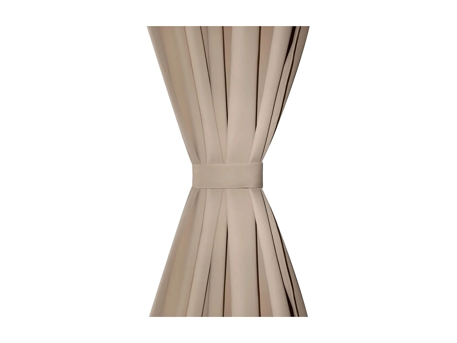 Tende oscuranti con fessure 2 pz Crema 135 x 245 cm