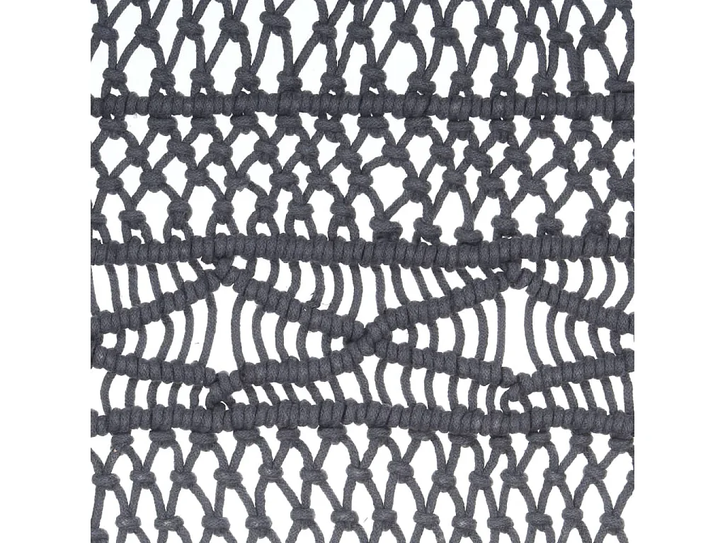Tenda macramè Antracite 140x240 cm Cotone
