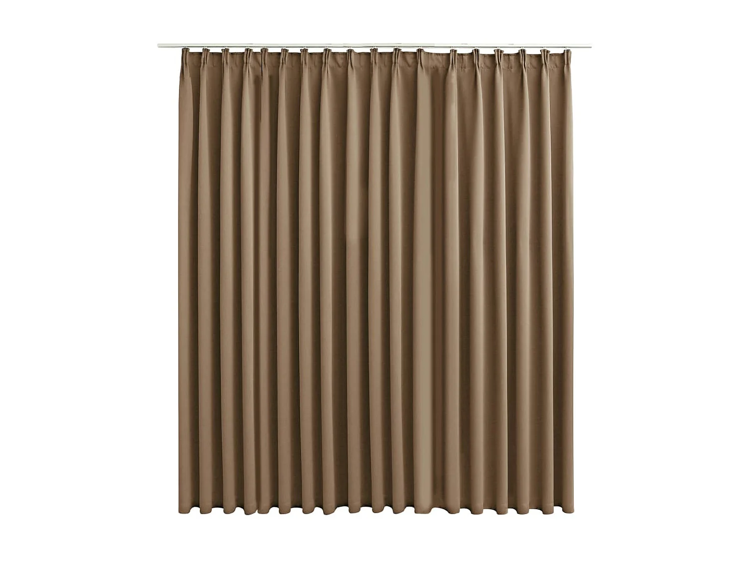 Verdunkelungsvorhang mit Haken Taupe 290x245 cm