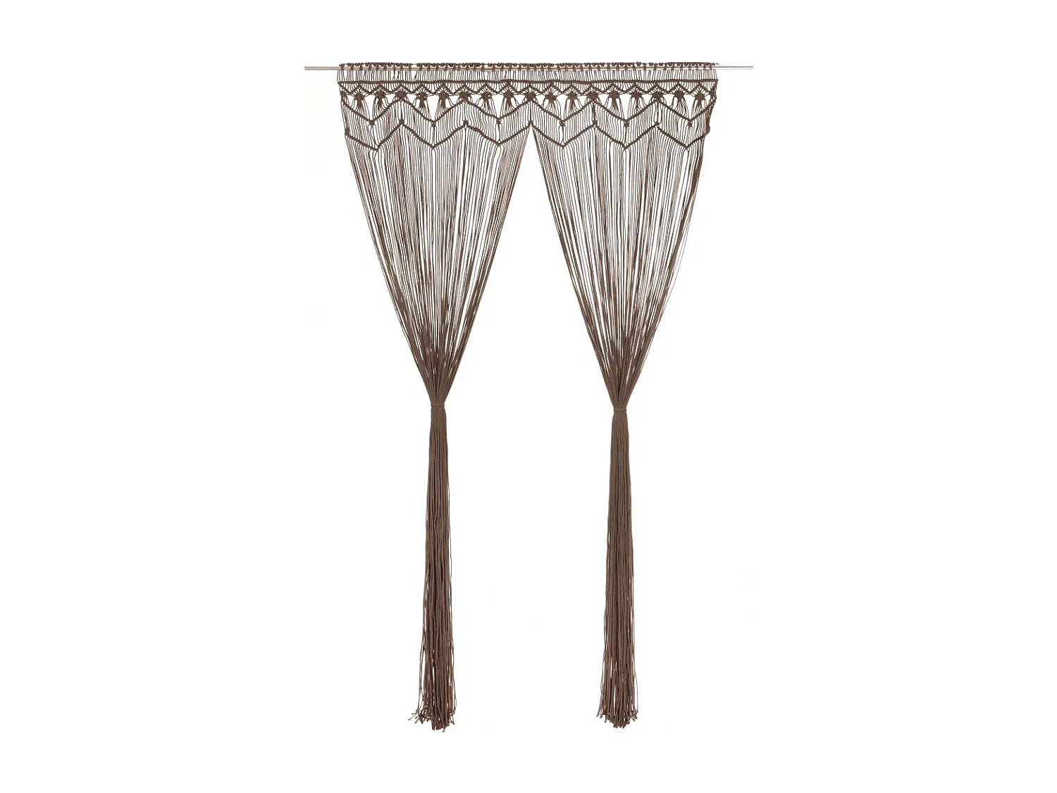 Cortina macramé topo 140x240 cm Algodón