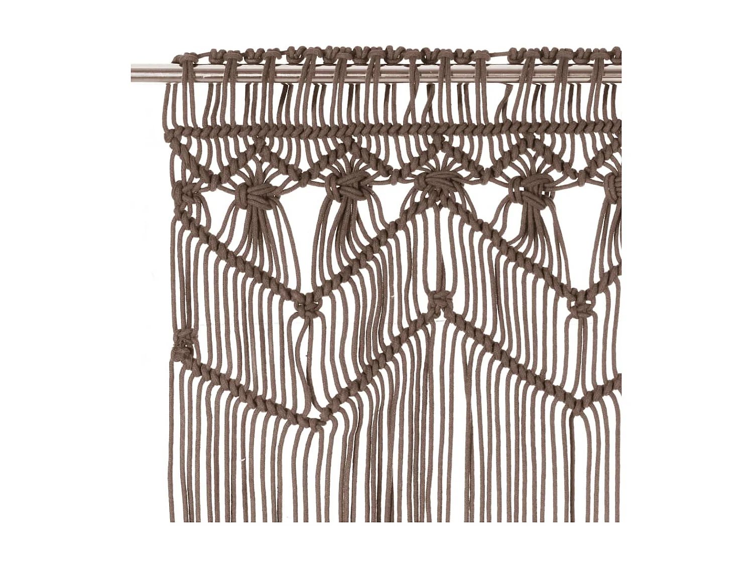 Cortina macramé topo 140x240 cm Algodón