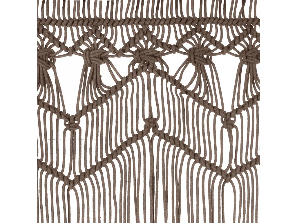 Cortina macramé topo 140x240 cm Algodón