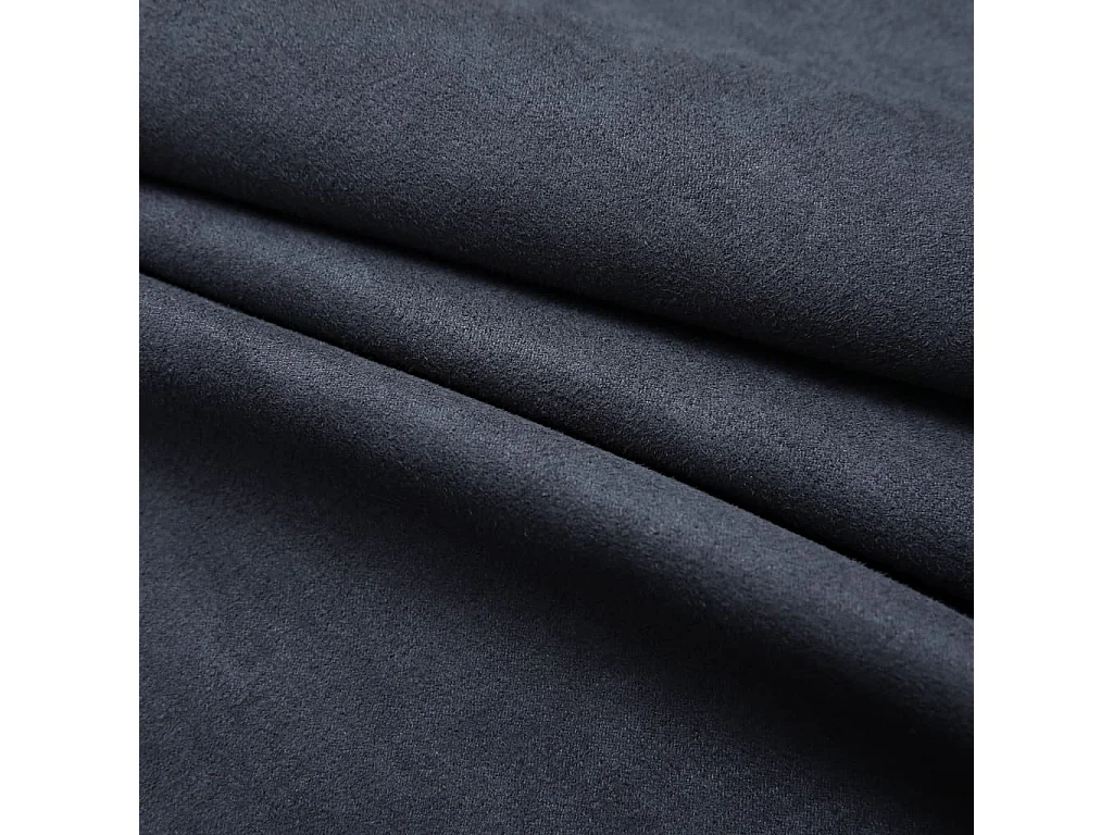 Cortinas opacas con anillas de metal 2ud Antracita 140x225cm