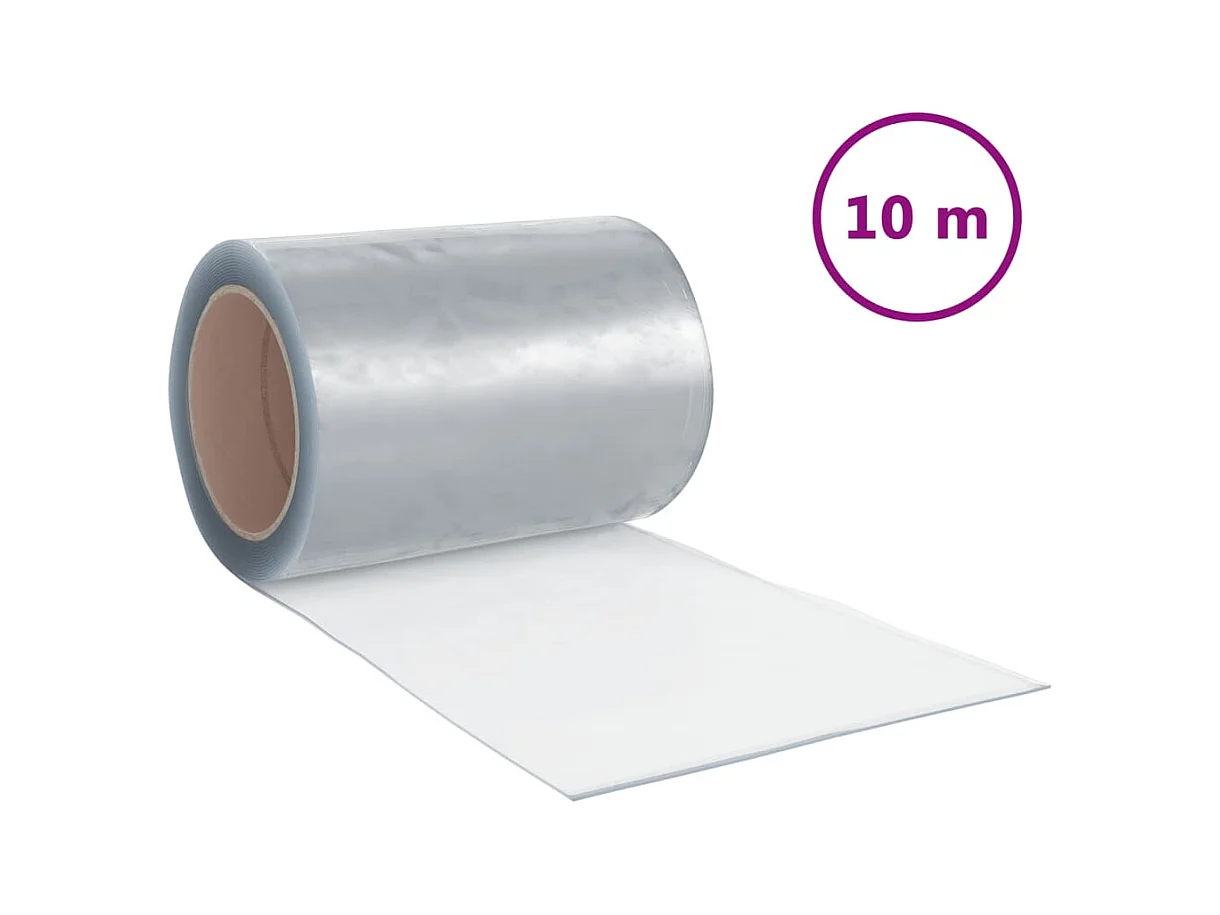 Cortina de porta transparente 300 mmx2,6 mm 10 m PVC