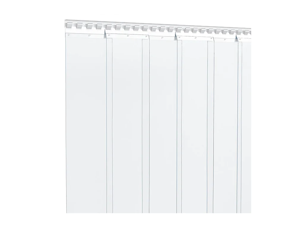 Cortina de porta transparente 300 mmx2,6 mm 10 m PVC