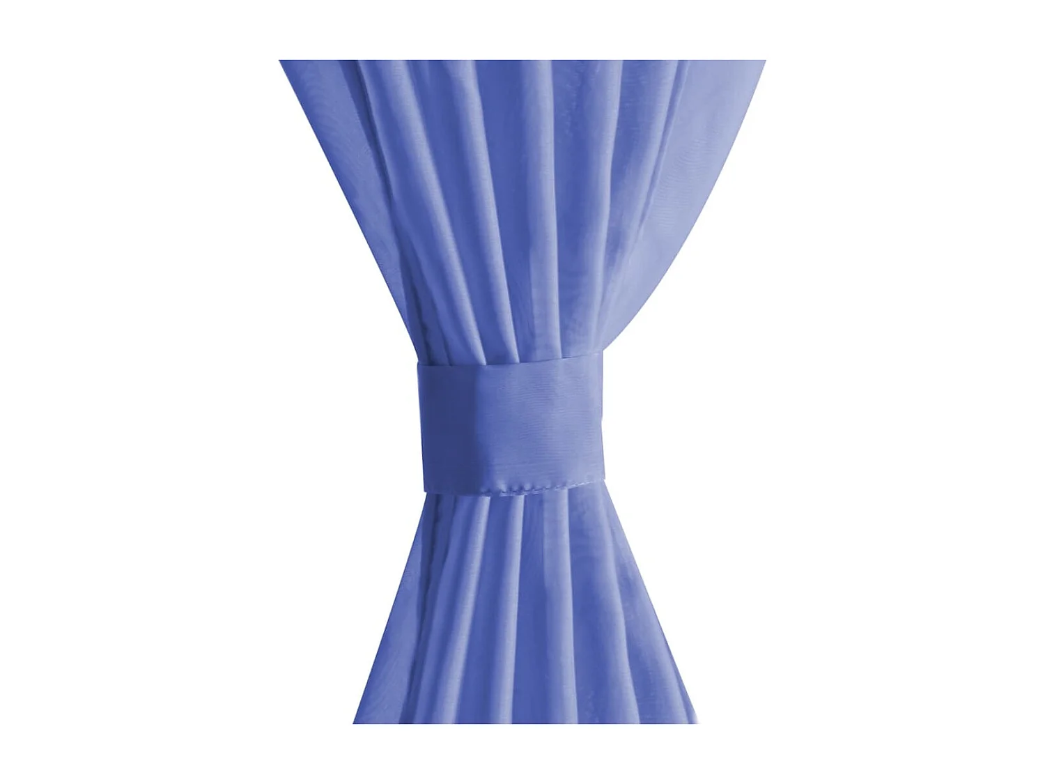 Verdunkelungsvorhang 2 Stück Voile 140 x 225 cm Königsblau