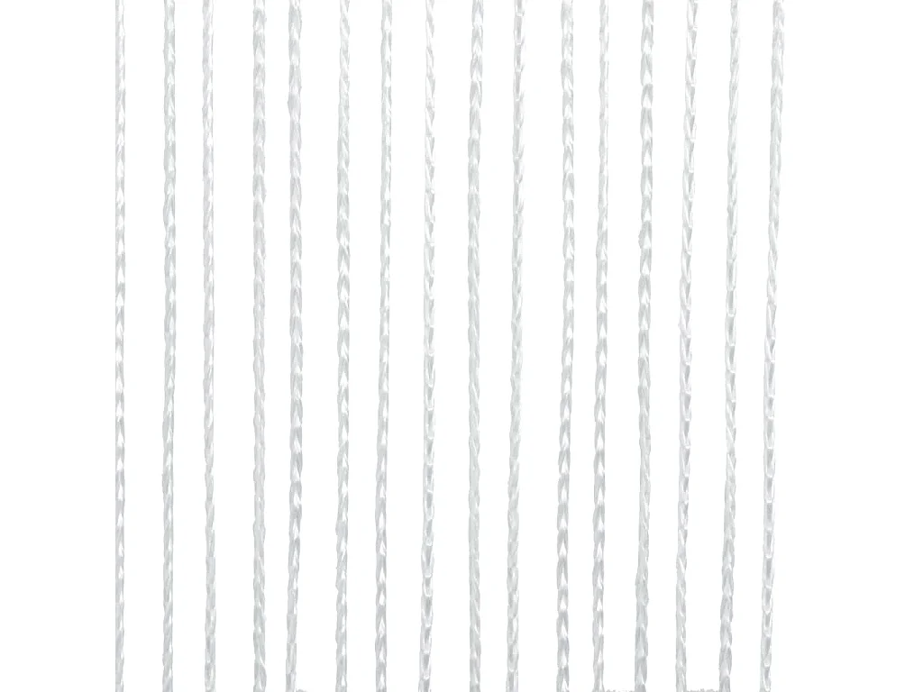 Garnvorhang 2 Stück 140 x 250 cm Weiß