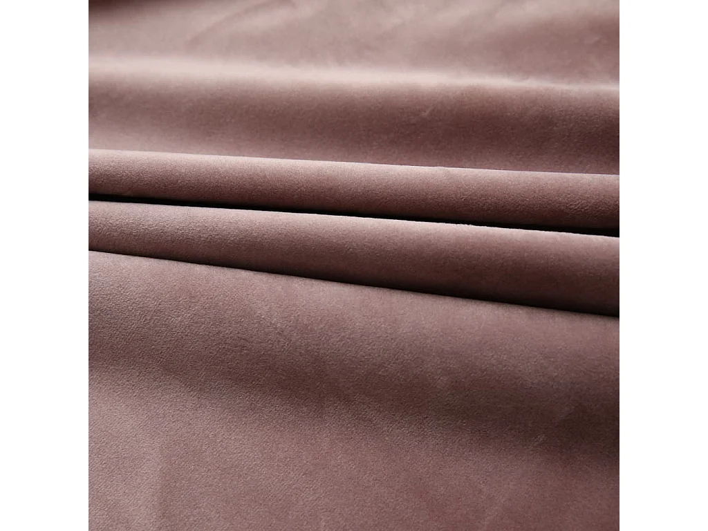 Cortina blackout e gancho 2pcs veludo rosa antigo 140x175cm