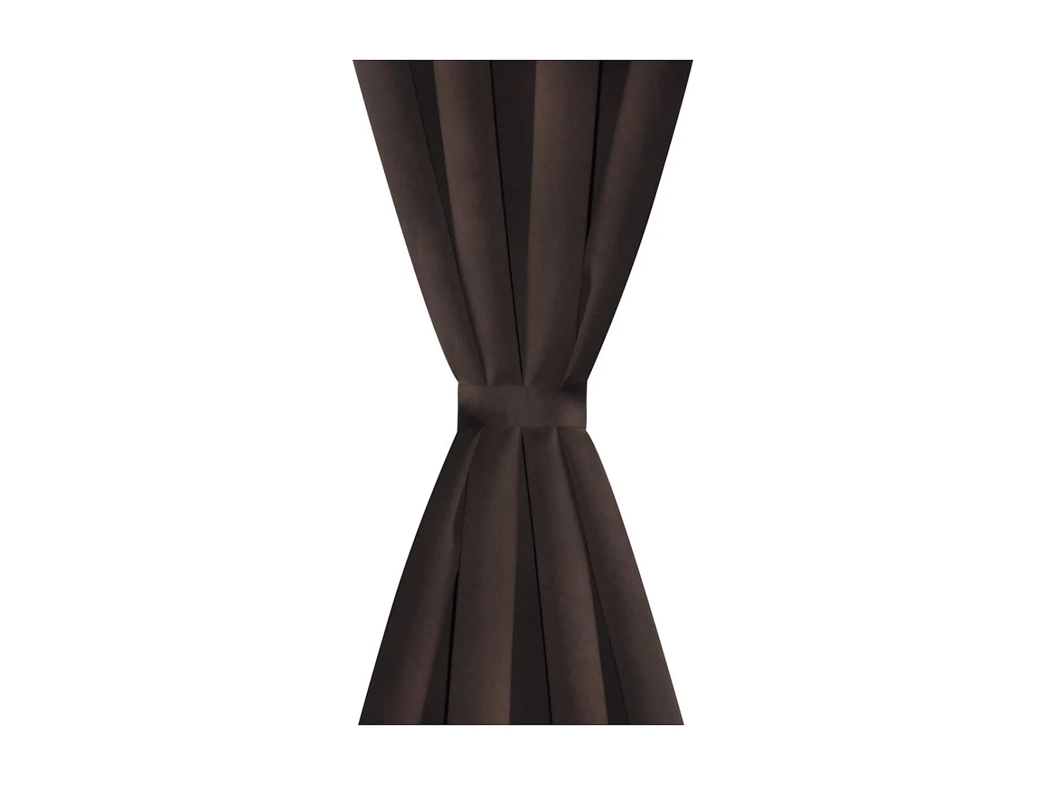 Tenda oscurante marrone da 2 pezzi con occhielli in metallo 135x245 cm