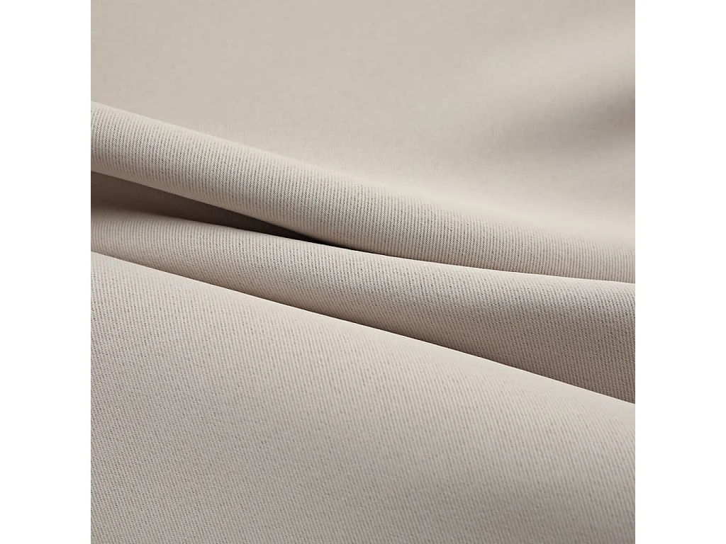 Tende oscuranti con anelli in metallo 2 pz Beige 140x245 cm