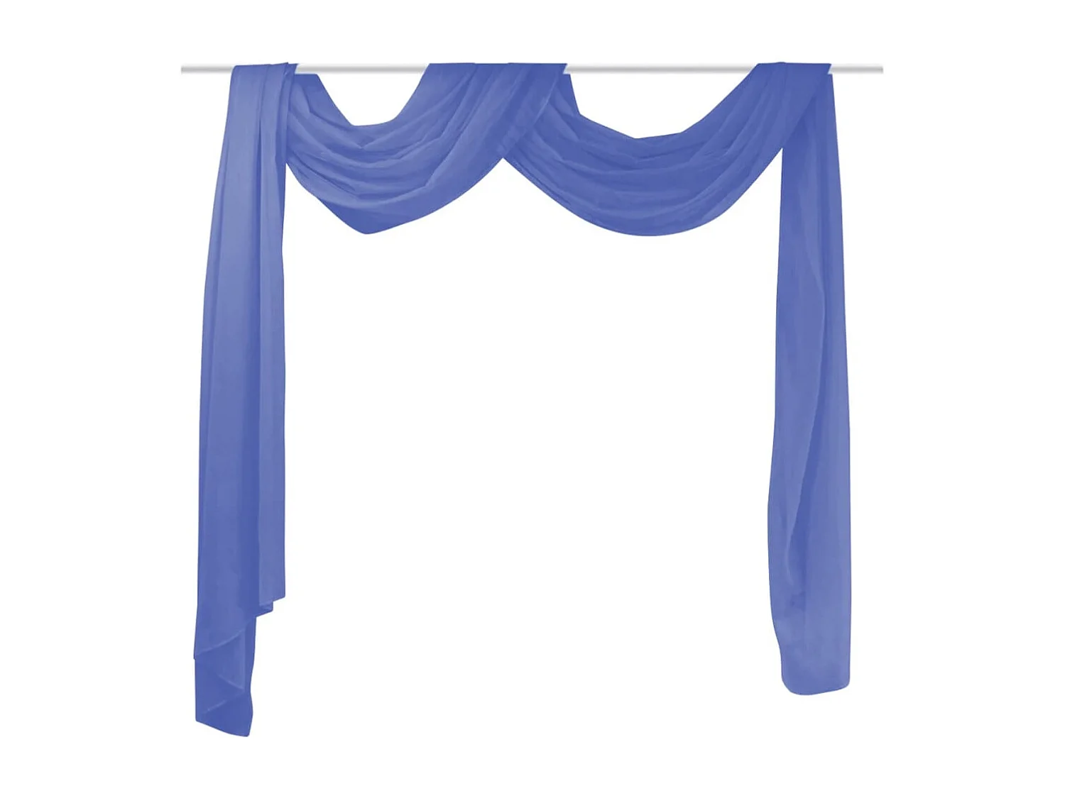 Rideau Voile 140 x 600 cm Bleu royal