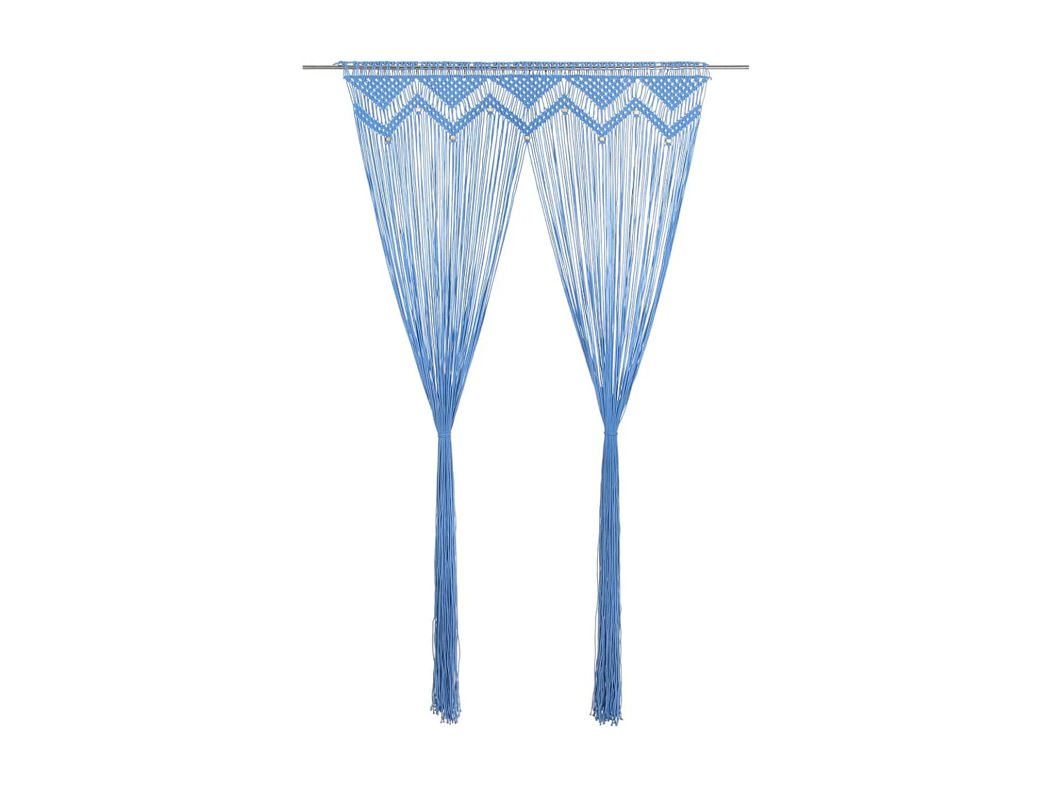 Tenda macramè Blu 140x240 cm Cotone