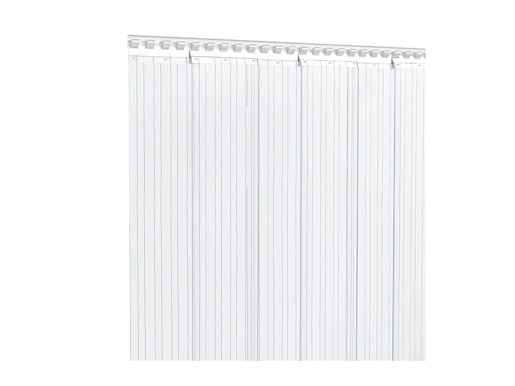 Rideau de porte transparent 200 mmx1,6 mm 25 m PVC