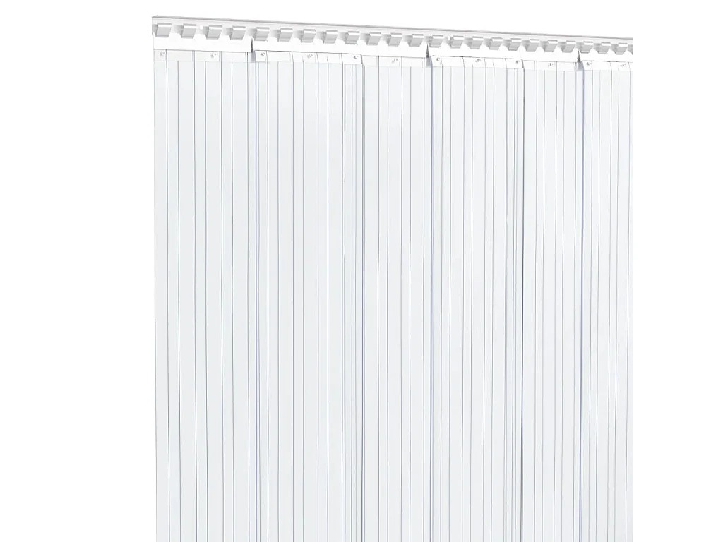 Cortina de porta transparente 200 mmx1,6 mm 10 m PVC