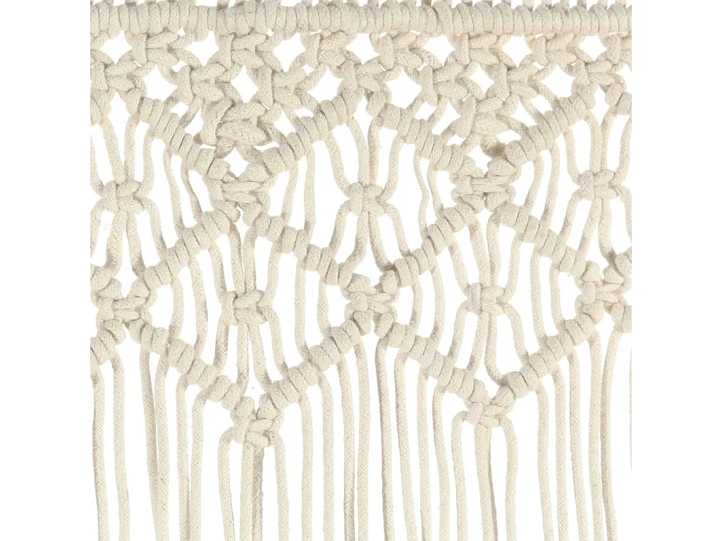 Rideau en macramé 140x240 cm Coton