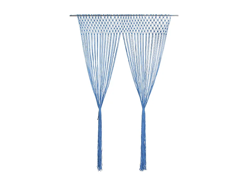 Tenda macramè Blu 140x240 cm Cotone