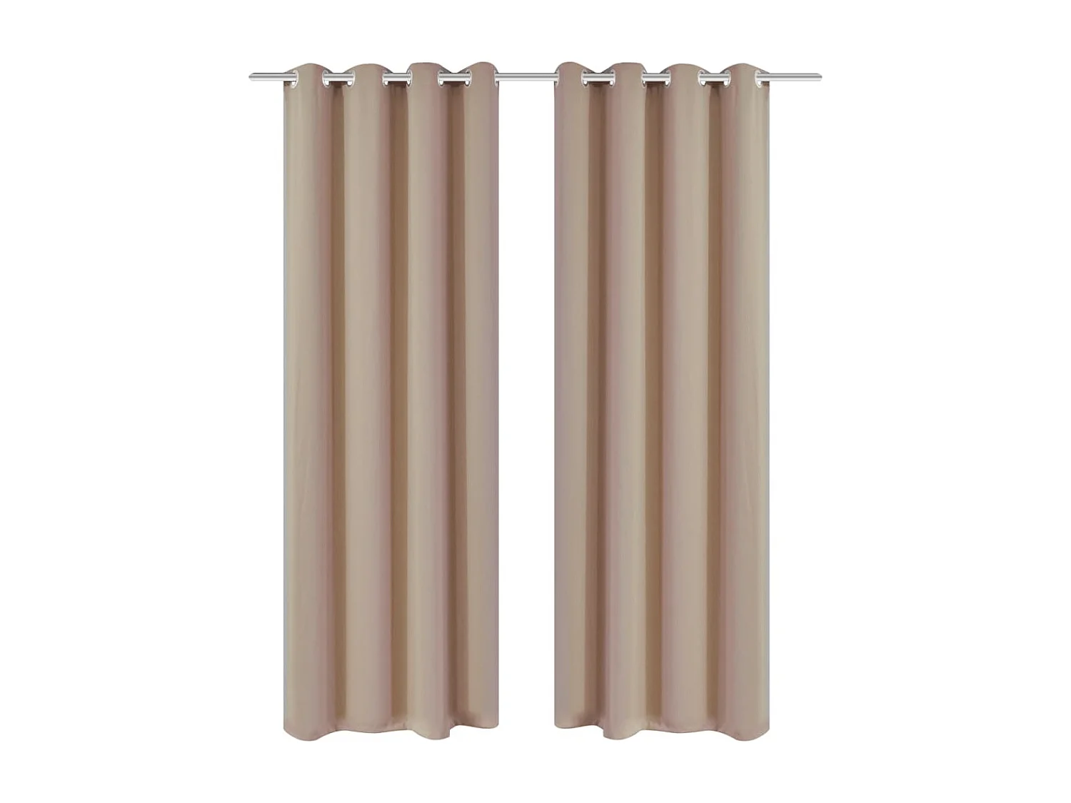 Rideau occultant avec œillets métalliques 270 x 245 cm Crème