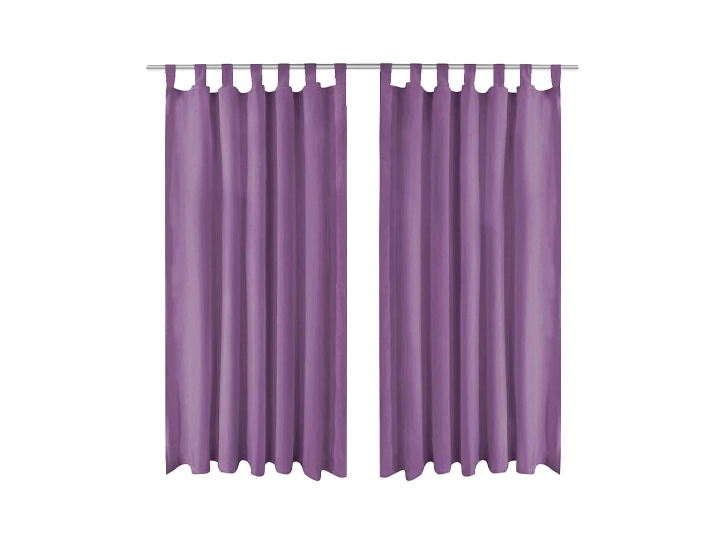 Rideau occultant avec boucles 2 pcs 140 x 175 cm Lilas
