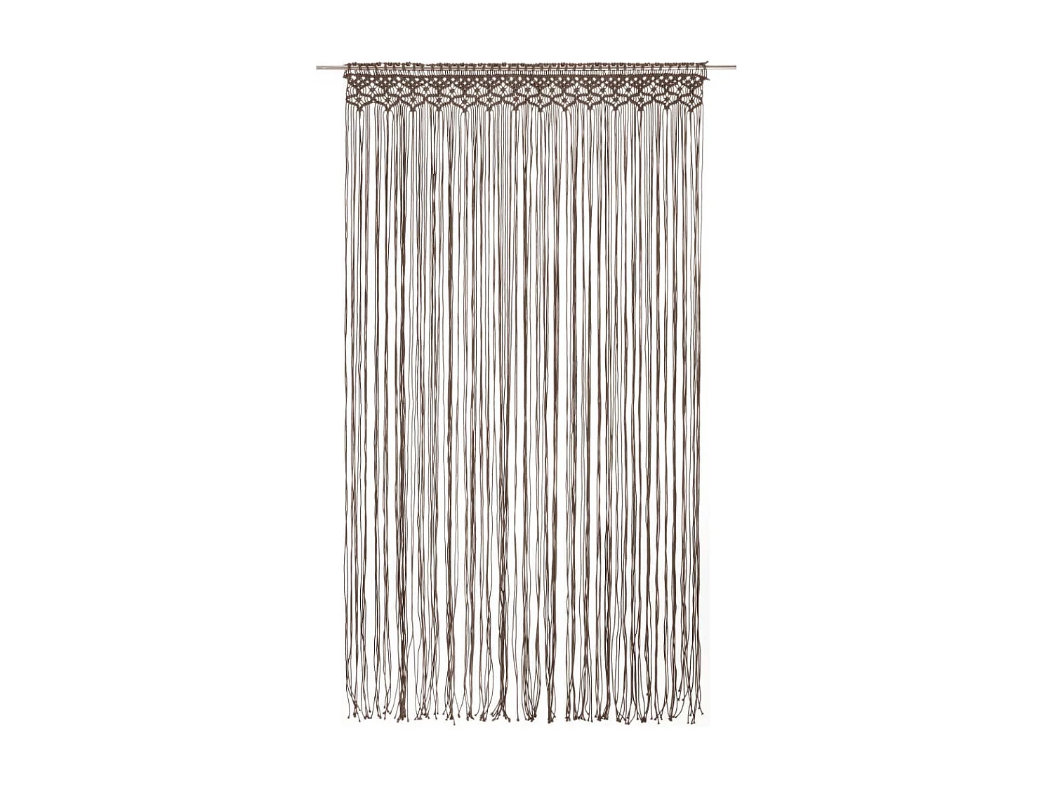 Tenda macramè tortora 140x240 cm Cotone