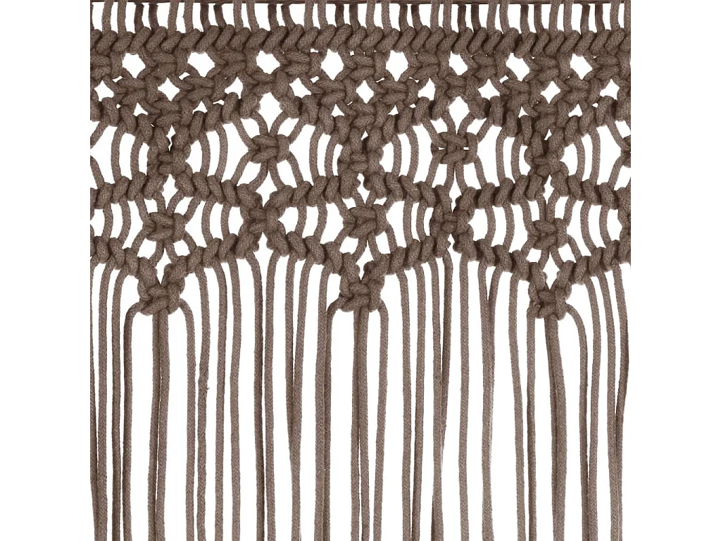 Tenda macramè tortora 140x240 cm Cotone