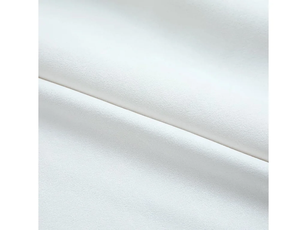 Cortinas blackout com ganchos 2 peças Branco natural 140x245 cm