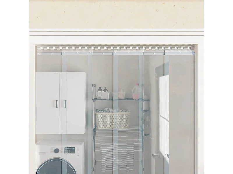 Zilverkleurige montagerail 1 m RVS