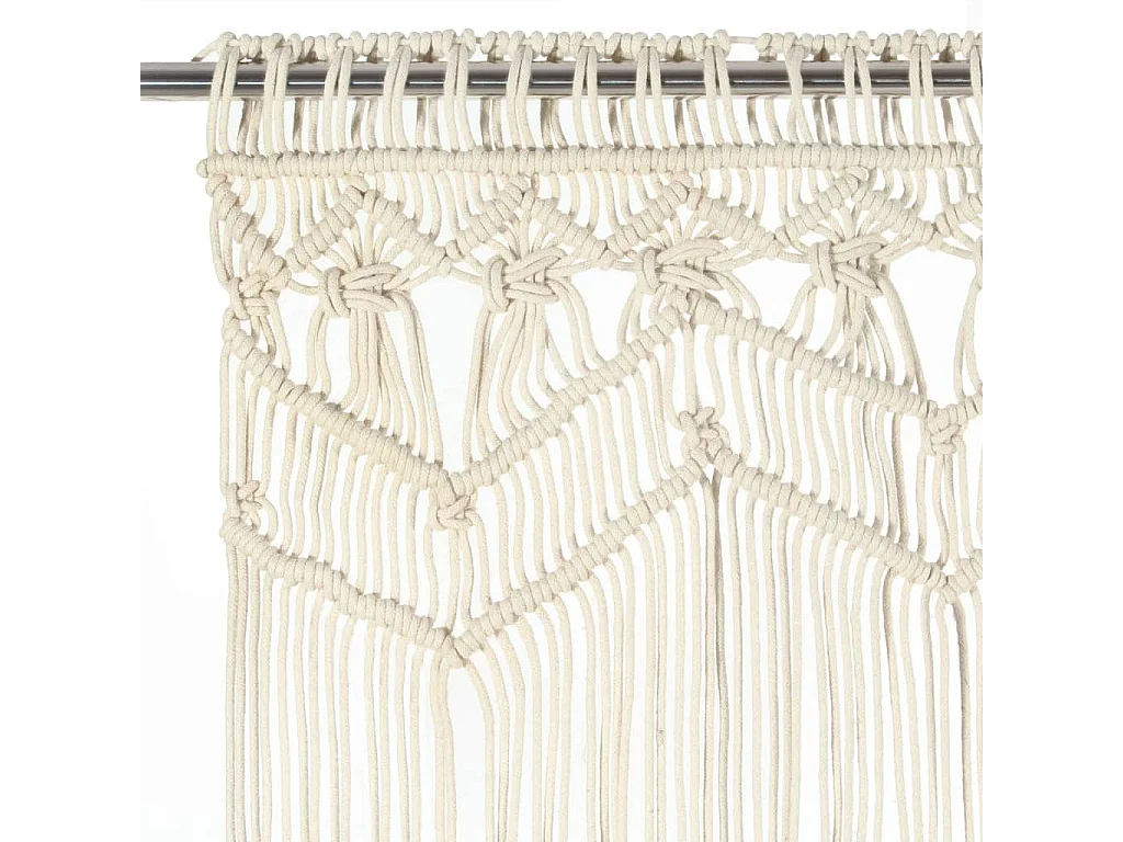 Rideau en macramé 140x240 cm Coton