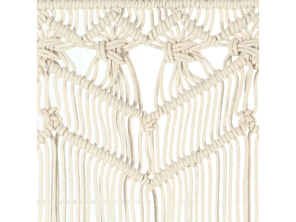Rideau en macramé 140x240 cm Coton