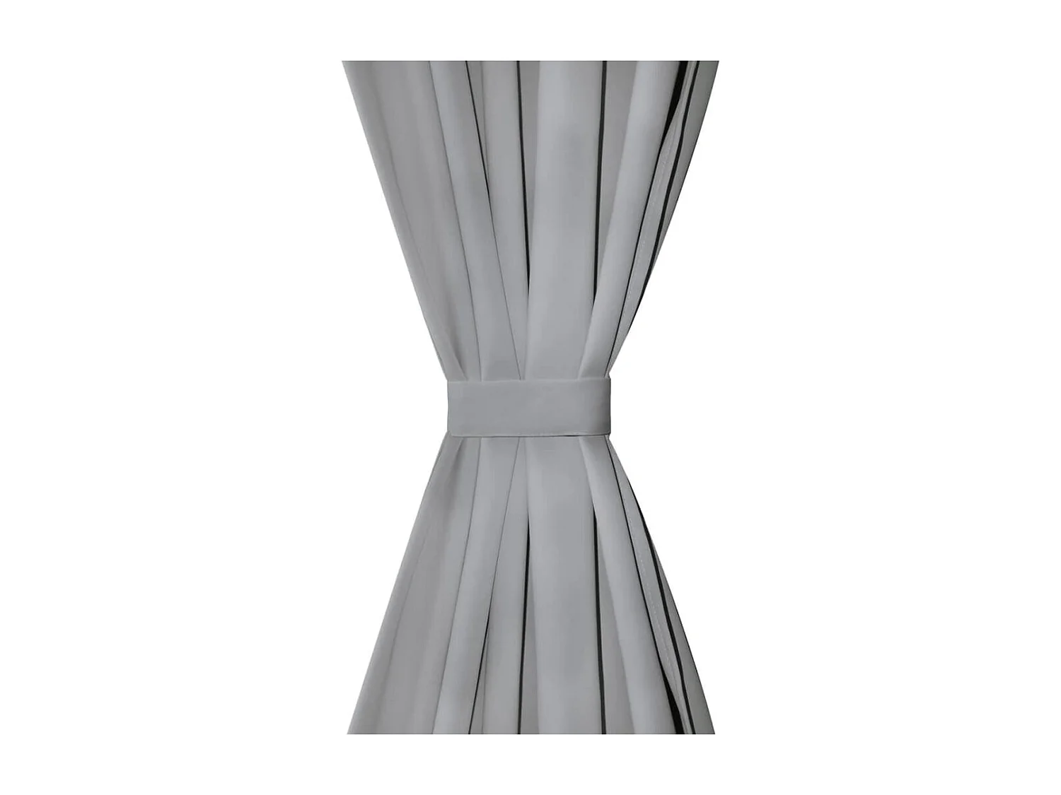 Tenda oscurante con passanti 2 pz 140 x 245 cm Grigio