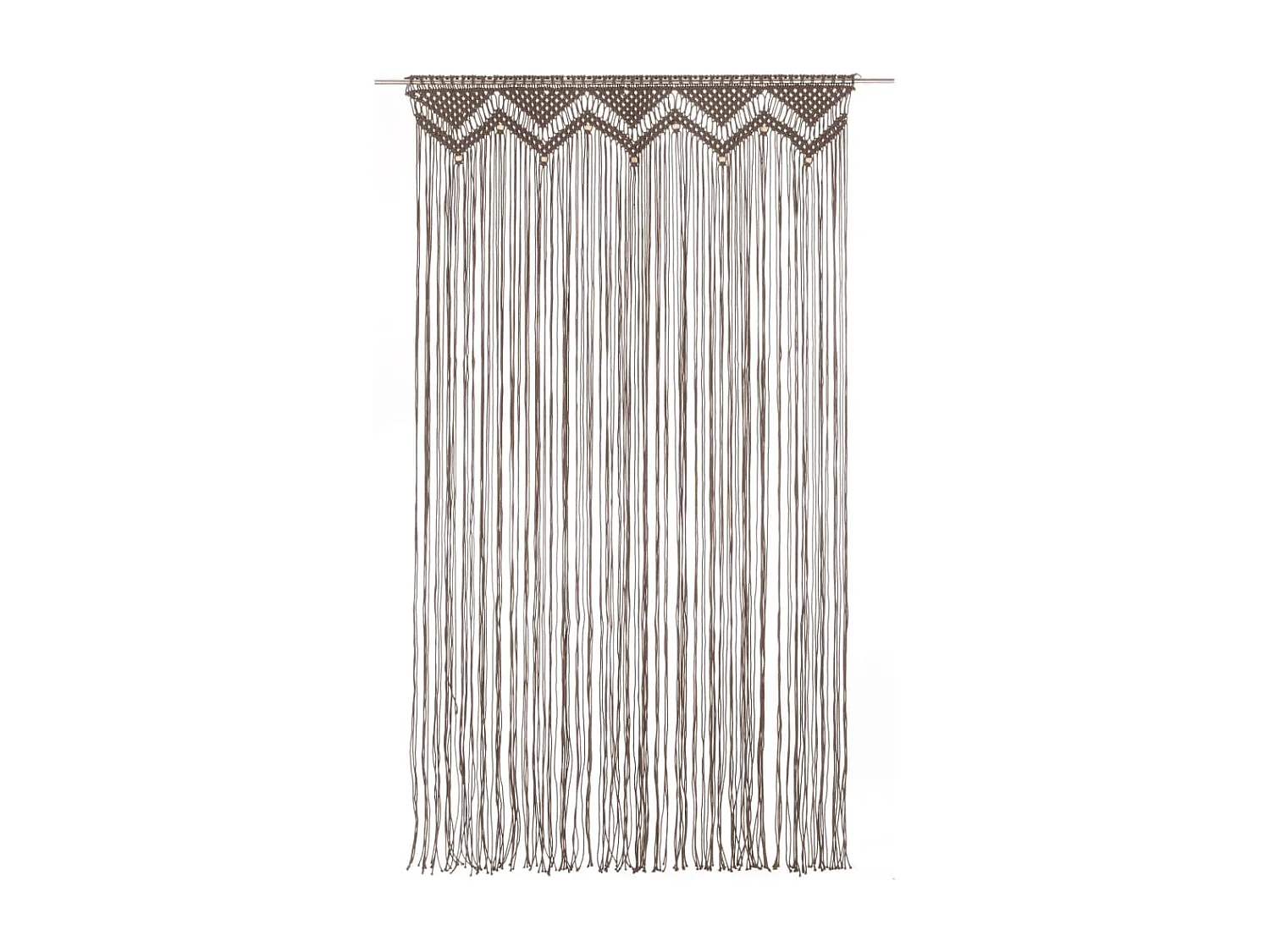 Tenda macramè tortora 140x240 cm Cotone