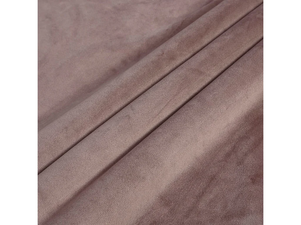 Rideau occultant avec anneaux en métal Velours Rose 290x245 cm