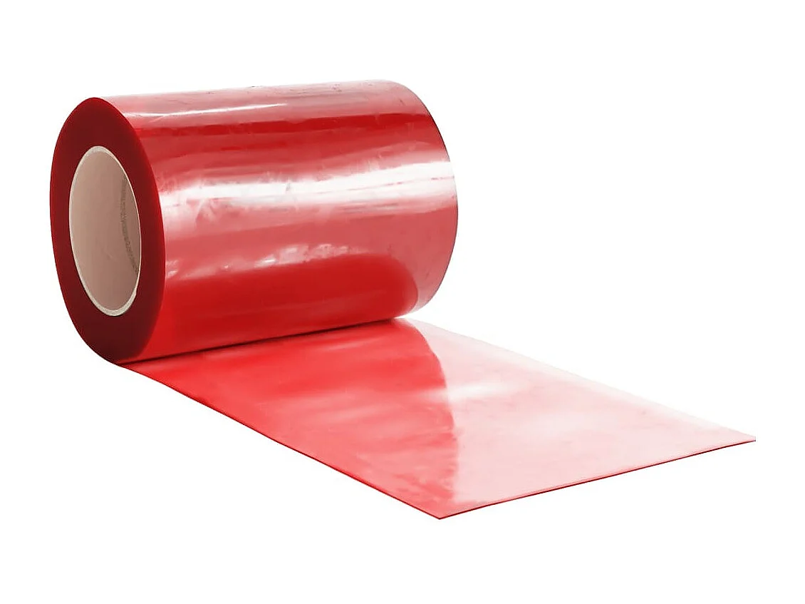 Rideau de porte rouge 300 mmx2,6 mm 25 m PVC