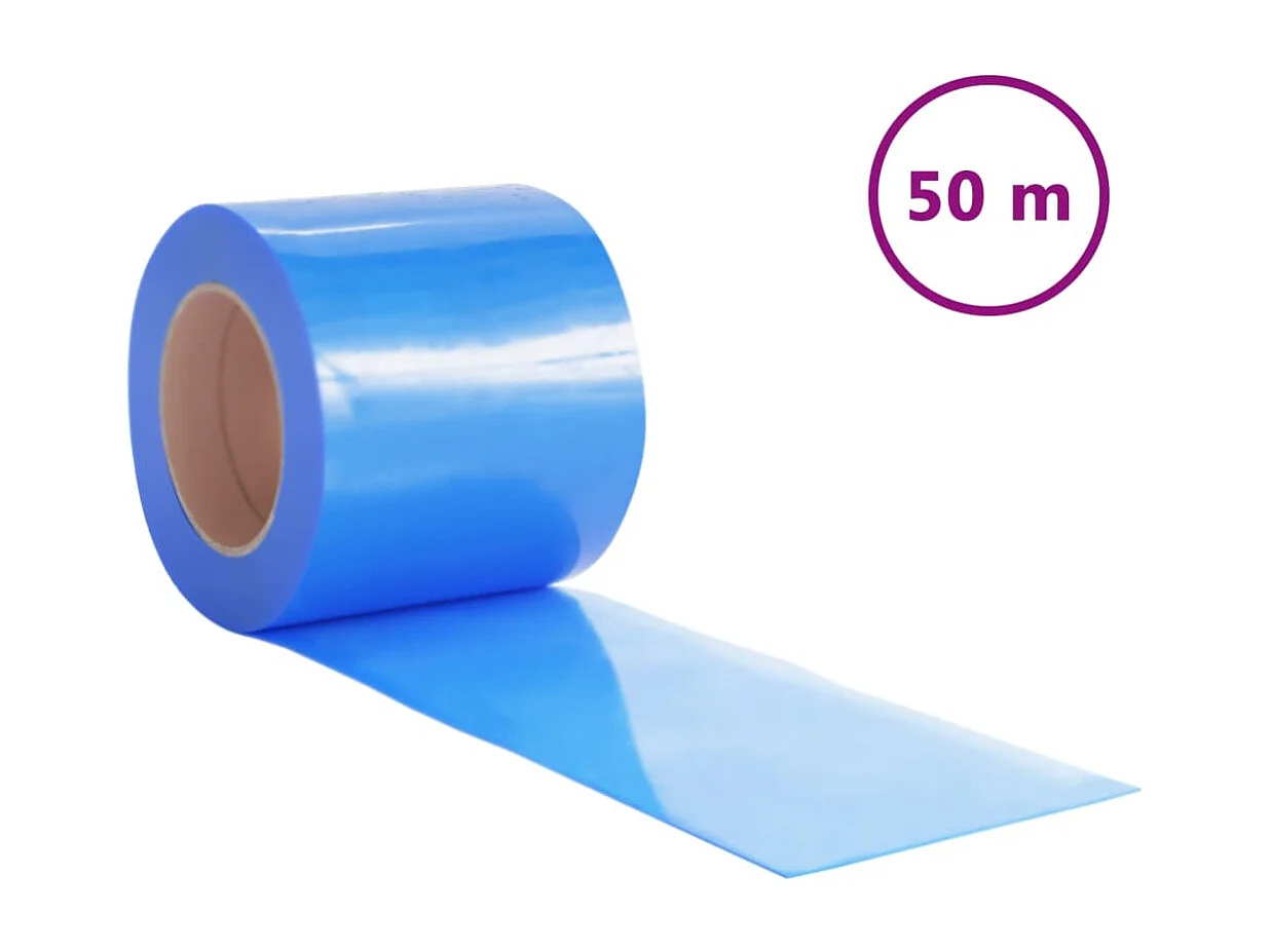 Tenda per porta blu 200 mmx1,6 mm 50 m PVC