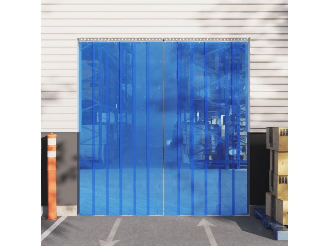 Rideau de porte bleu 200 mmx1,6 mm 50 m PVC