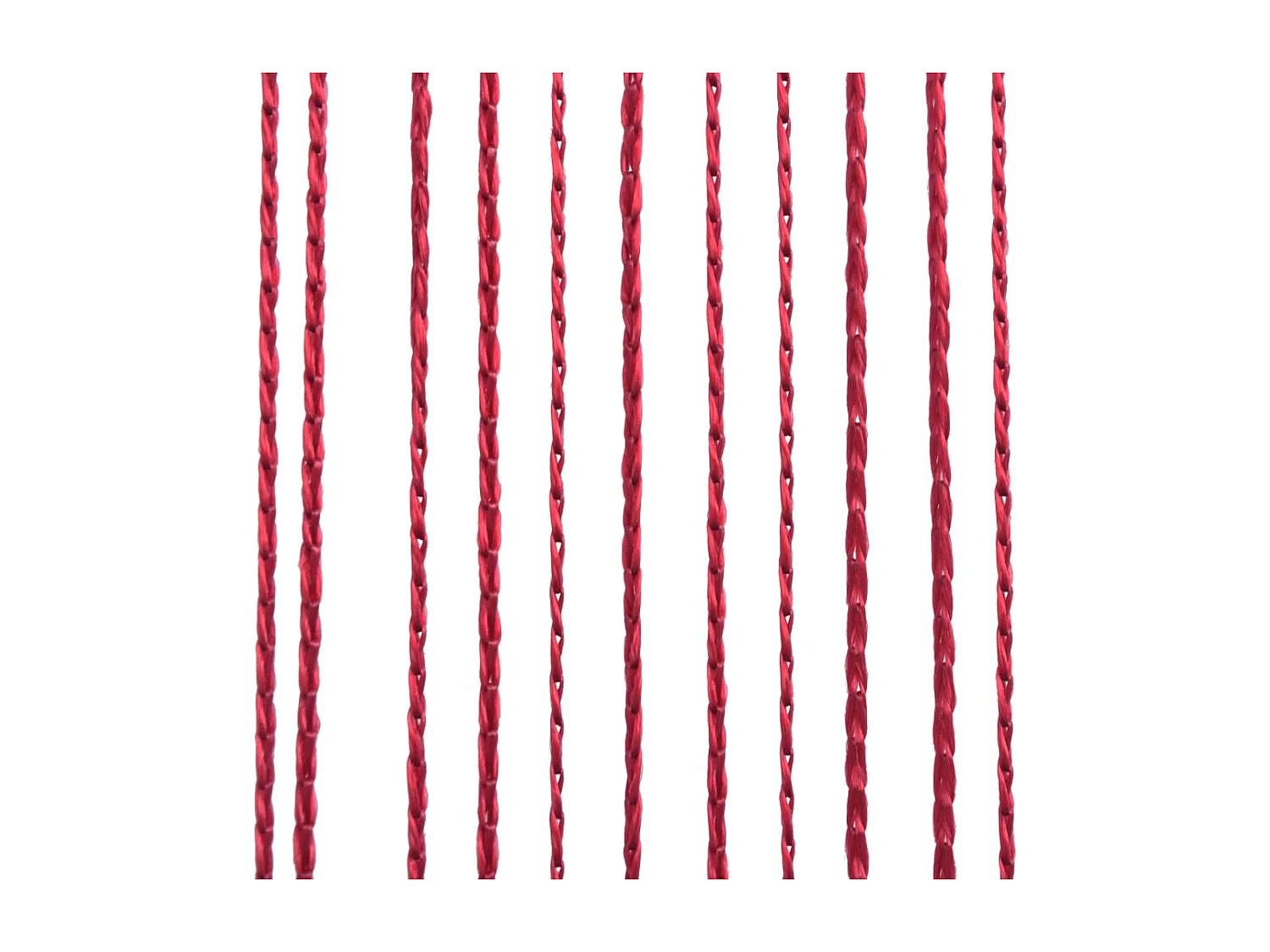 Cortina de fios 2 peças 100 x 250 cm Borgonha