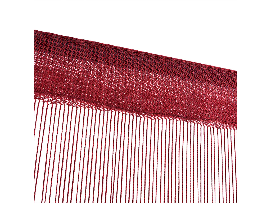 Cortina de fios 2 peças 100 x 250 cm Borgonha