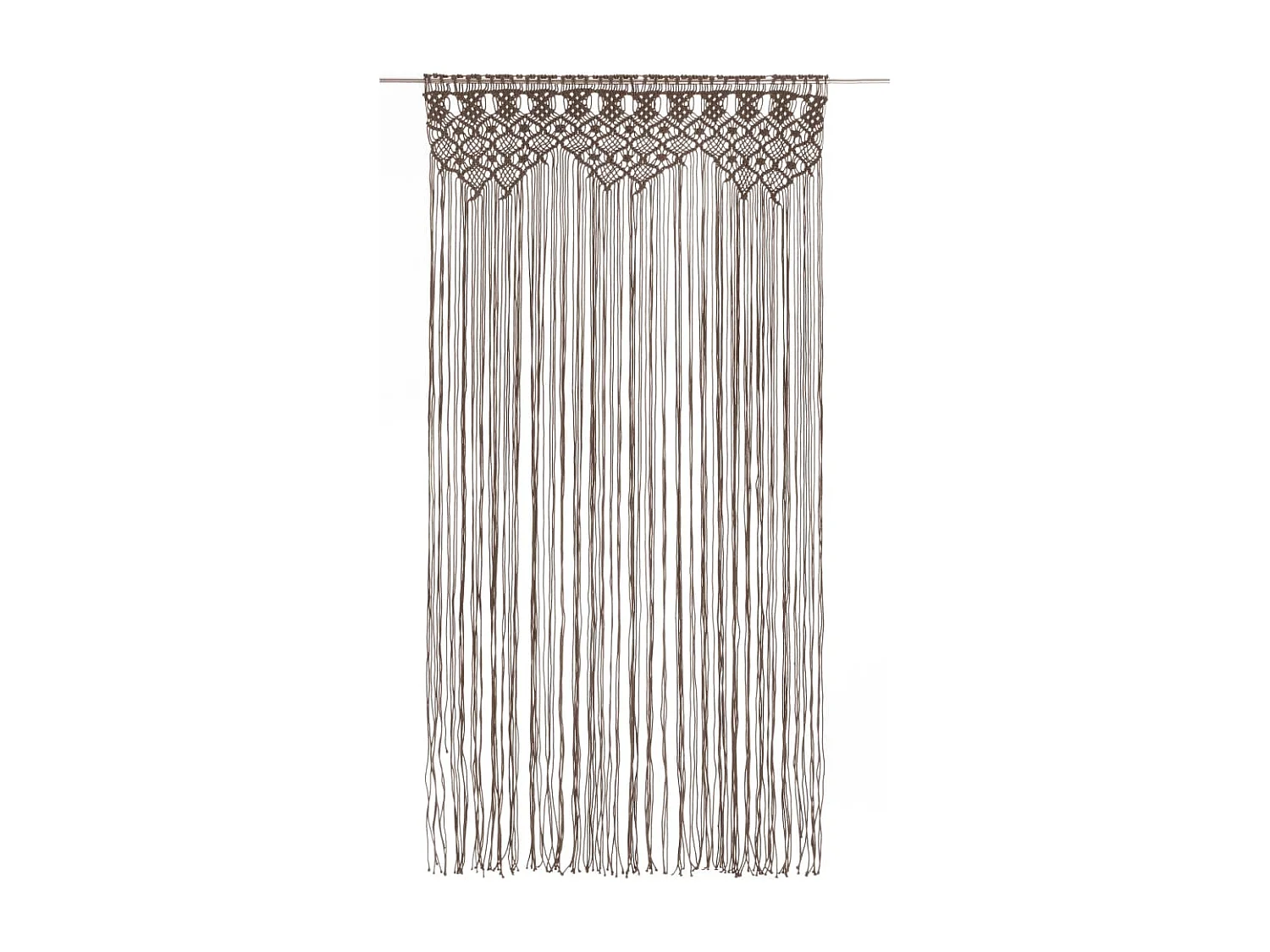 Tenda macramè tortora 140x240 cm Cotone