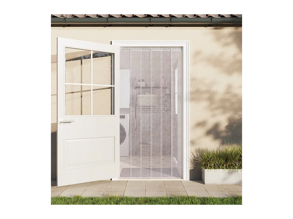Transparenter Türvorhang 300 mm x 2,6 mm 10 m PVC