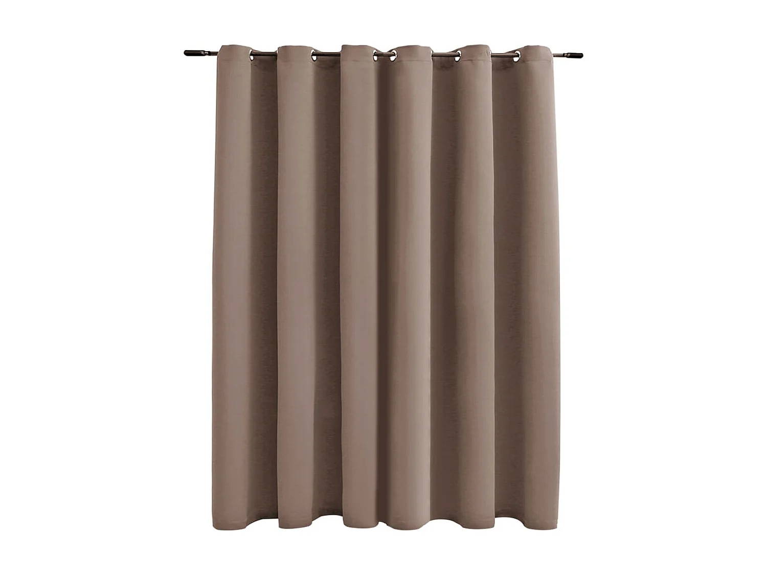 Tenda oscurante con anelli in metallo Tortora 290x245 cm