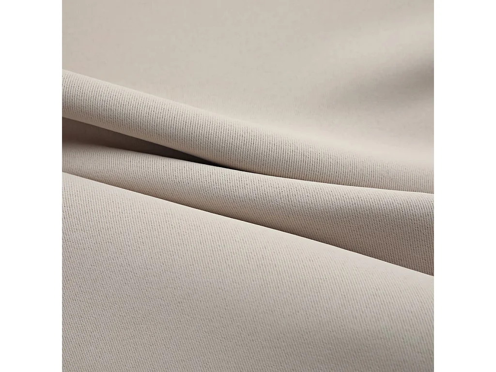 Tende oscuranti con anelli in metallo 2 pz Beige 140x225 cm
