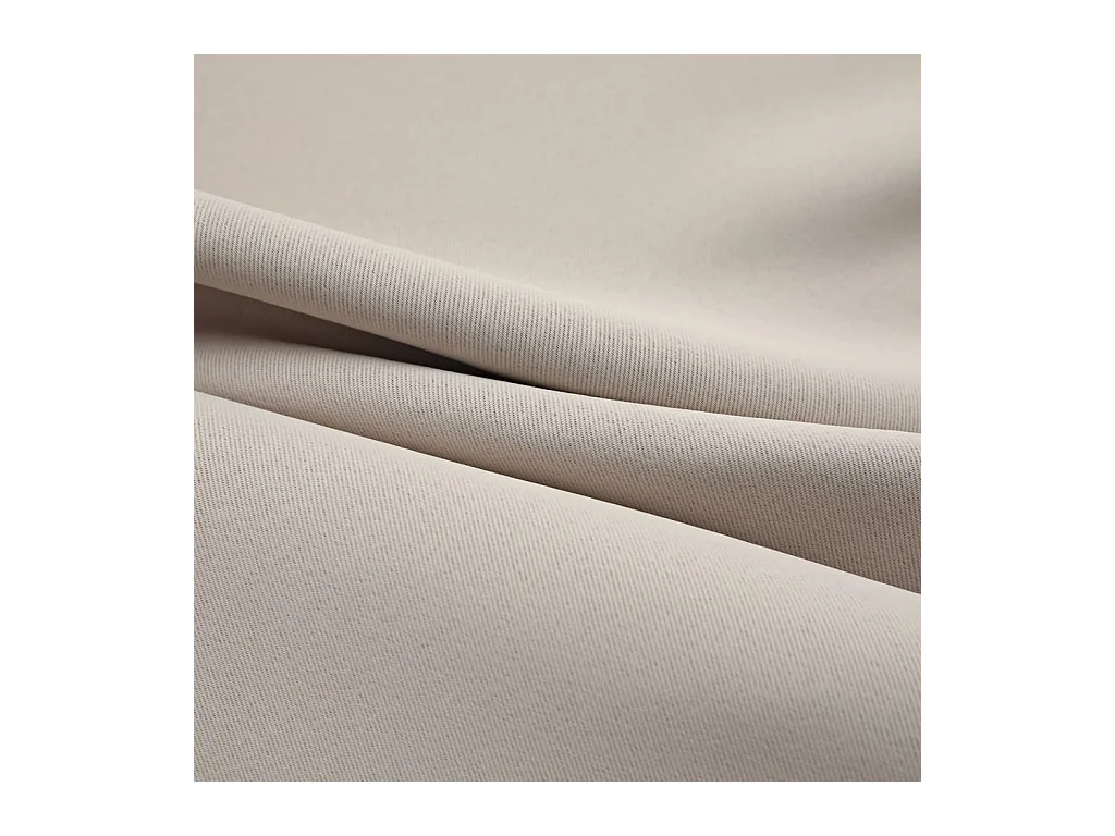 Tende oscuranti con anelli in metallo 2 pz Beige 140x225 cm