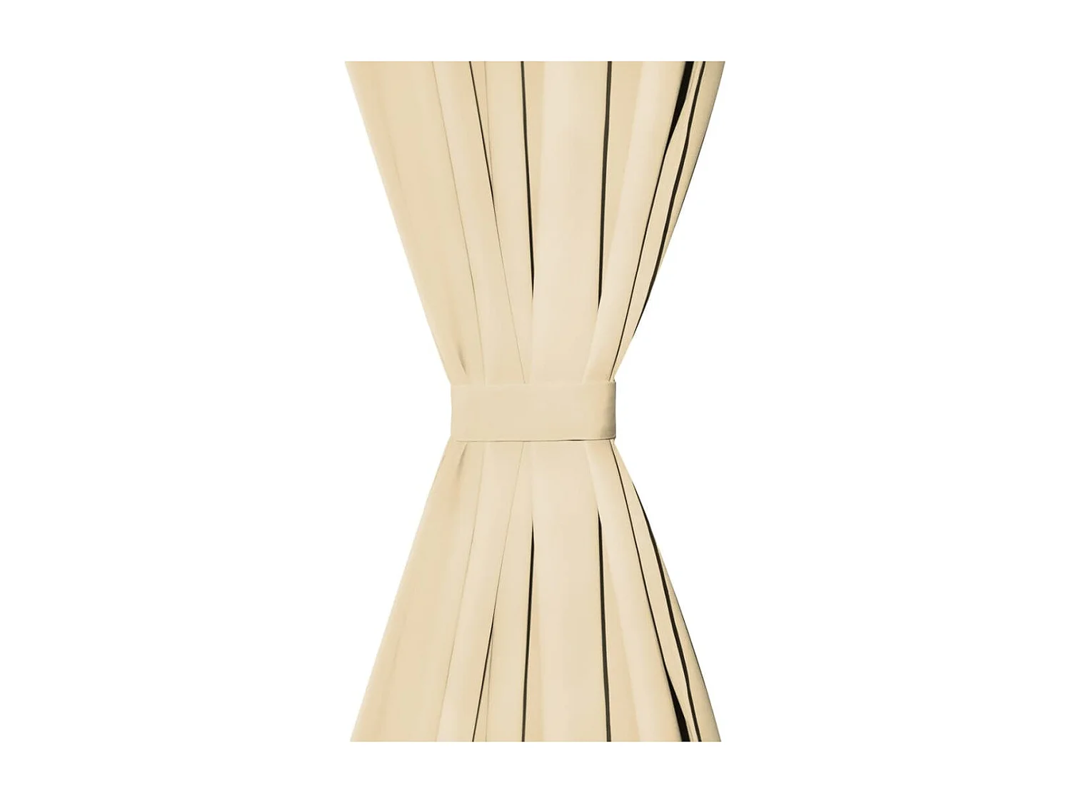 Tenda oscurante con passanti 2 pz 140 x 175 cm Beige