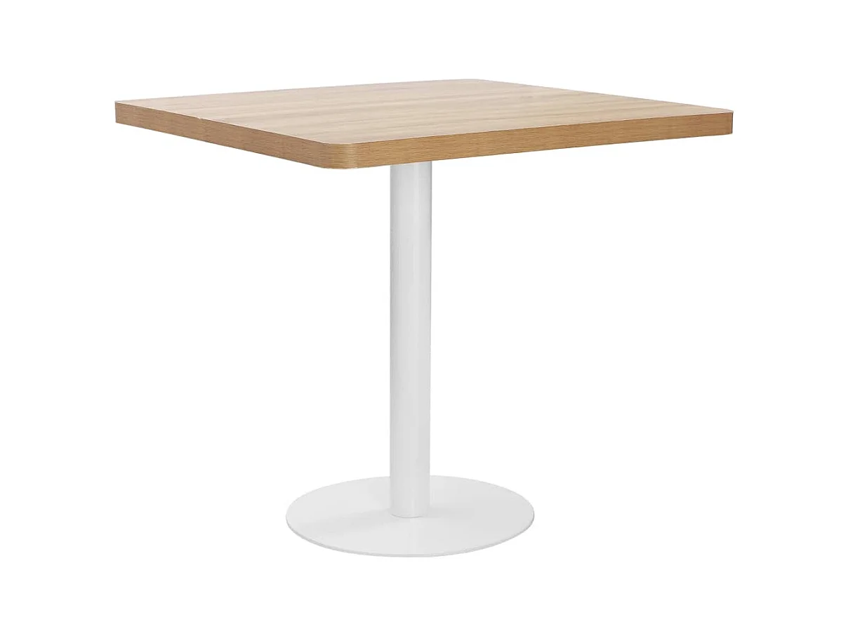 Bistrotisch Hellbraun 80x80 cm MDF