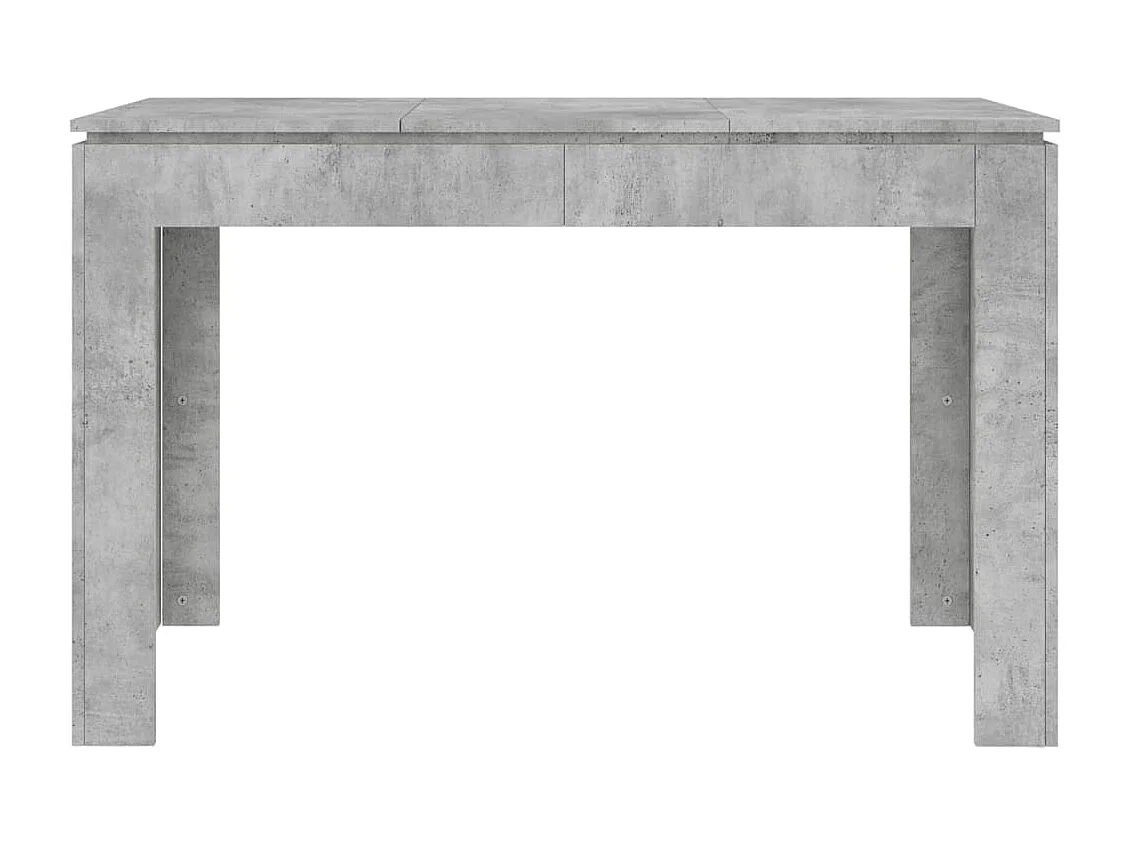 Mesa de jantar 120x60x76 cm contraplacado cinzento cimento