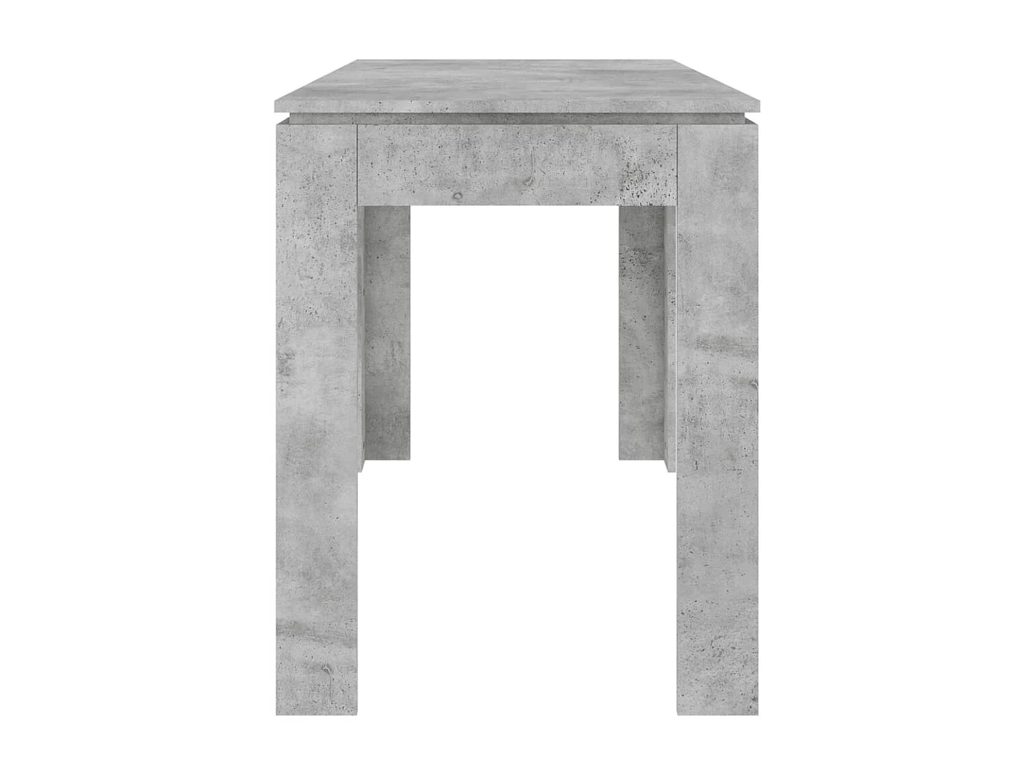 Mesa de jantar 120x60x76 cm contraplacado cinzento cimento